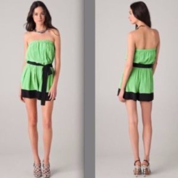 ROBERT RODRIGUEZ 100% SILK Romper with pockets! - Designer Vintage (no belt) - Picture 3 of 14